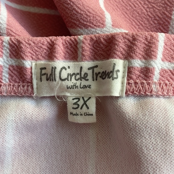 Pink Checkered Skirt 3X - Picture 5 of 6